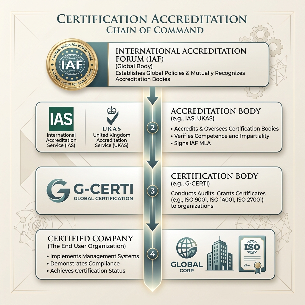 Cadena de custodia e imparcialidad de acreditación ISO